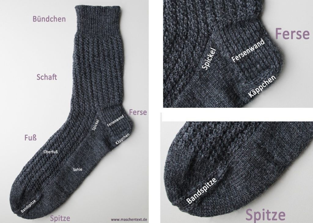 Strickanleitung Socken Bigfoot Maschentext De